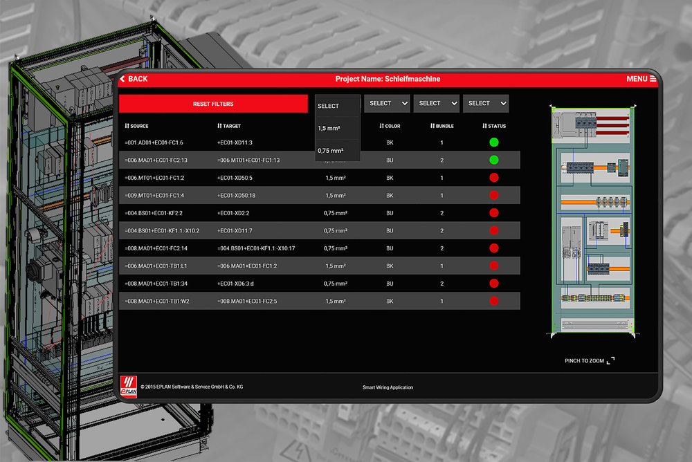 EPLAN presenta el software Smart Wiring Application, que simplifica el cableado de los armarios de control